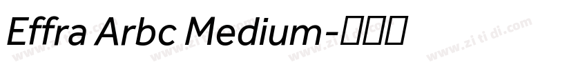 Effra Arbc Medium字体转换